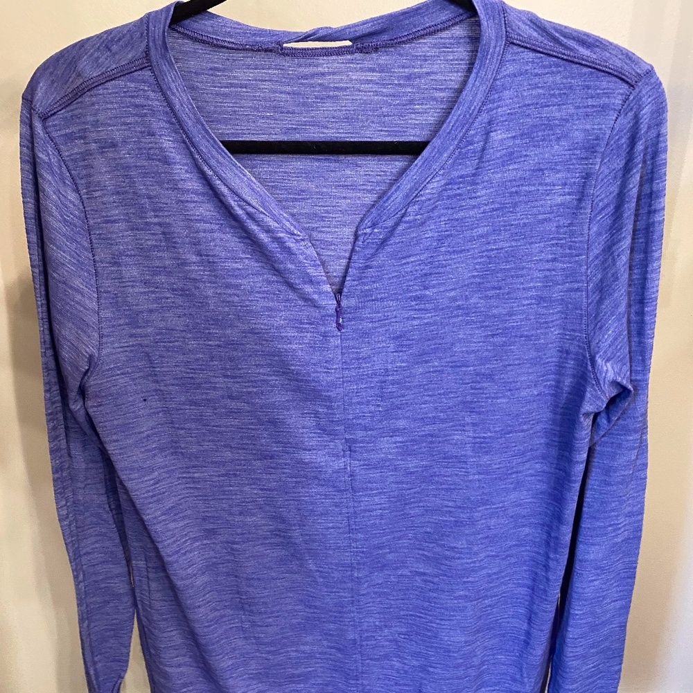 Purple Lululemon Long sleeve half zip